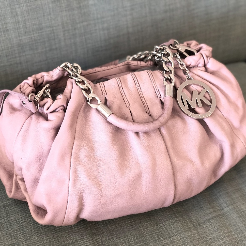 Michael Kors Lavender Slouchy Bowling Bag